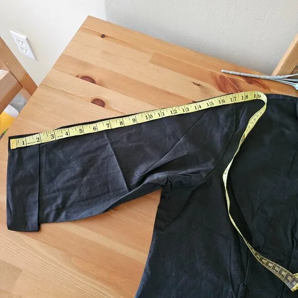 American Flirt - Women's Basic T-Shirts 3-/4 Sleeve Size 2X Black - Picture 2 of 8